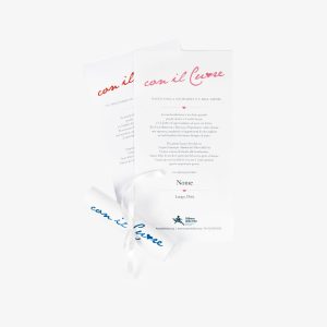 Bomboniera Pergamena Con il Cuore e Portachiavi